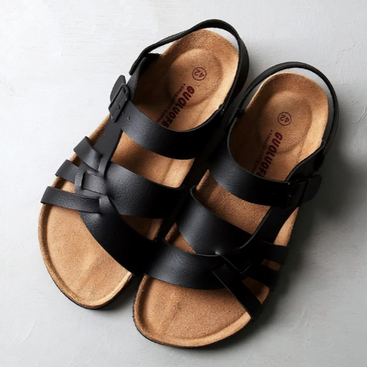 Damessandalen met verstelbare bandjes en ergonomisch voetbed – VERENA COMFYWALK - Glamorix