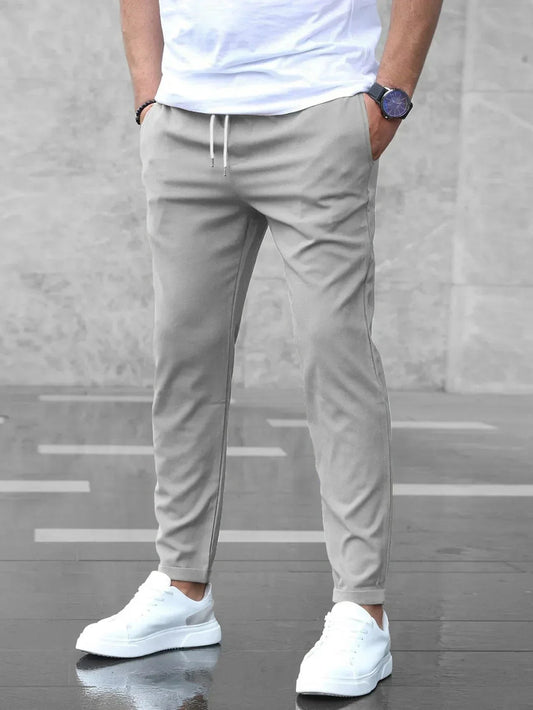 Slim fit heren jogger met sportieve look en ultiem comfort – AxelCore Jogger - Glamorix