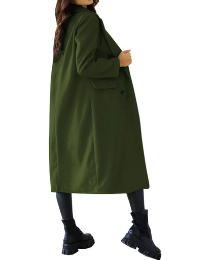 ELIZA - Oversized trenchcoat met dubbele knoopsluiting voor dames