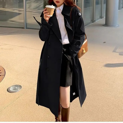 FELICIA - Oversized trenchcoat voor dames met dubbele knopen en relaxte pasvorm