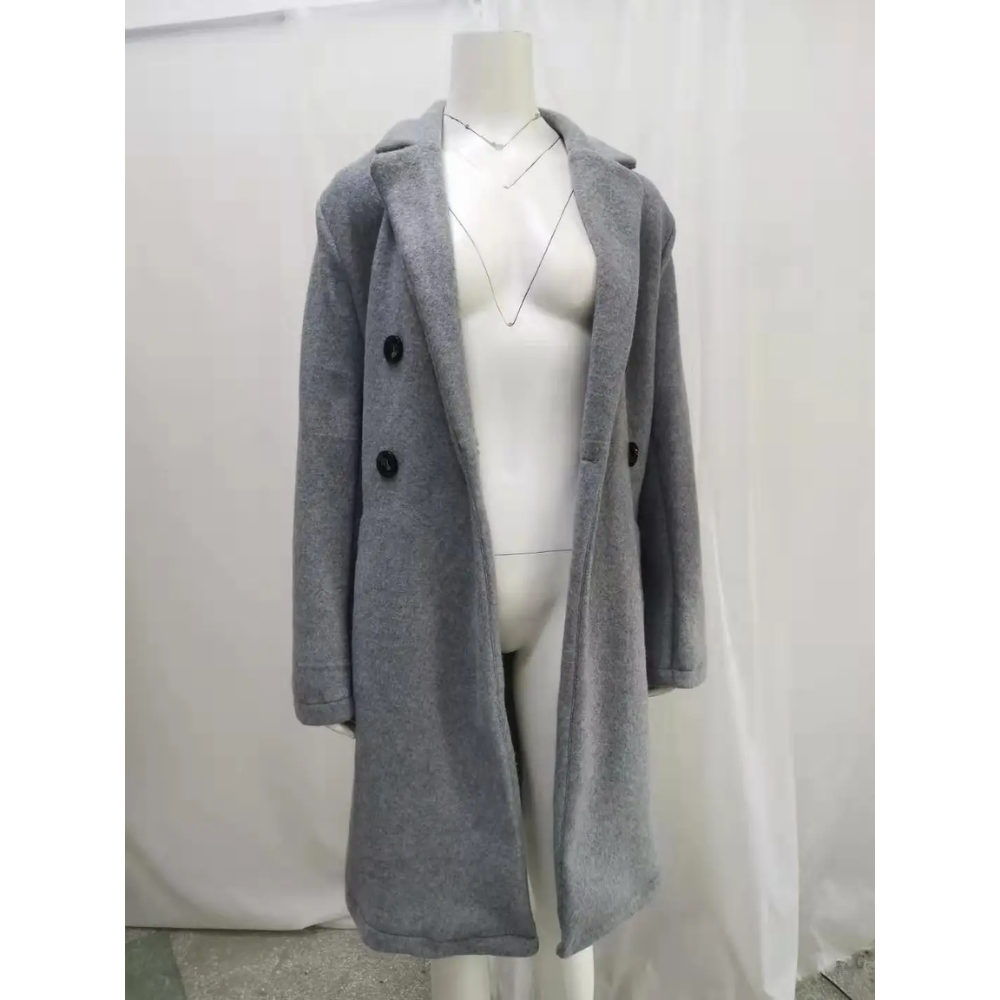 CARINA - Moderne trenchcoat voor dames met dubbele rij knopen en slanke pasvorm