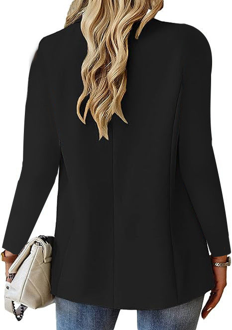 Lenah - Chaqueta de Traje Tipo Blazer Manga Larga Para Mujer - Glamorix