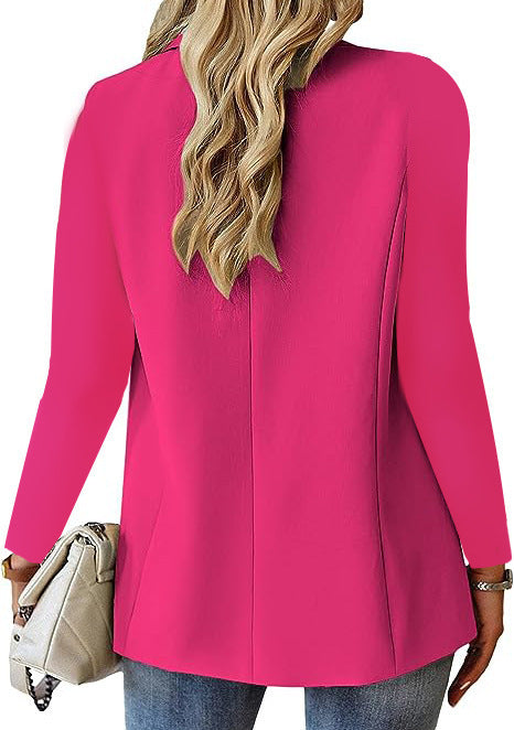 Lenah - Chaqueta de Traje Tipo Blazer Manga Larga Para Mujer - Glamorix