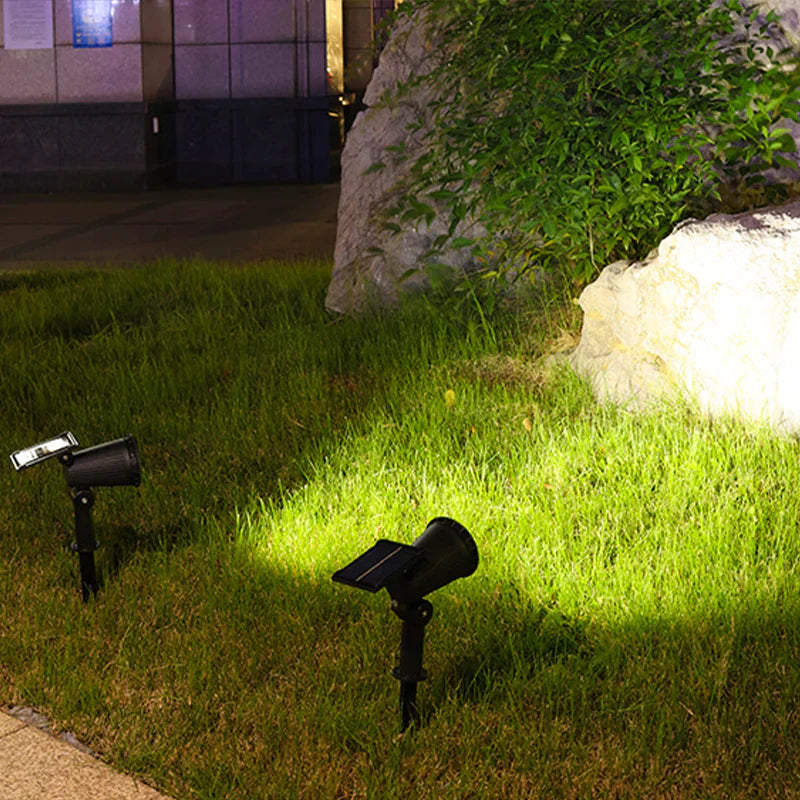 Zon-gevoede LED tuinschijnwerper met 9 kleuren – SOLARLUX GARDEN SPOT - Glamorix