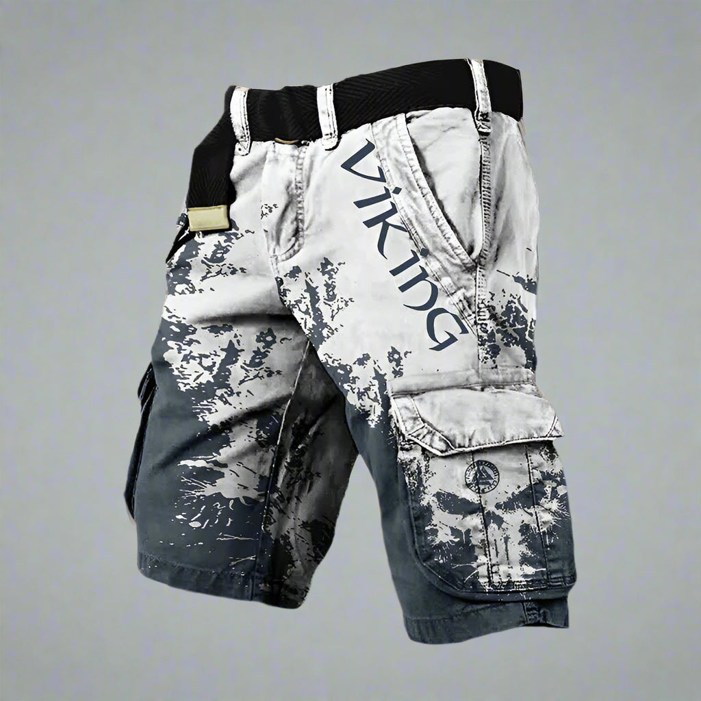 Heren cargo short met statement print en streetstyle edge – STRIX CARGO - Glamorix