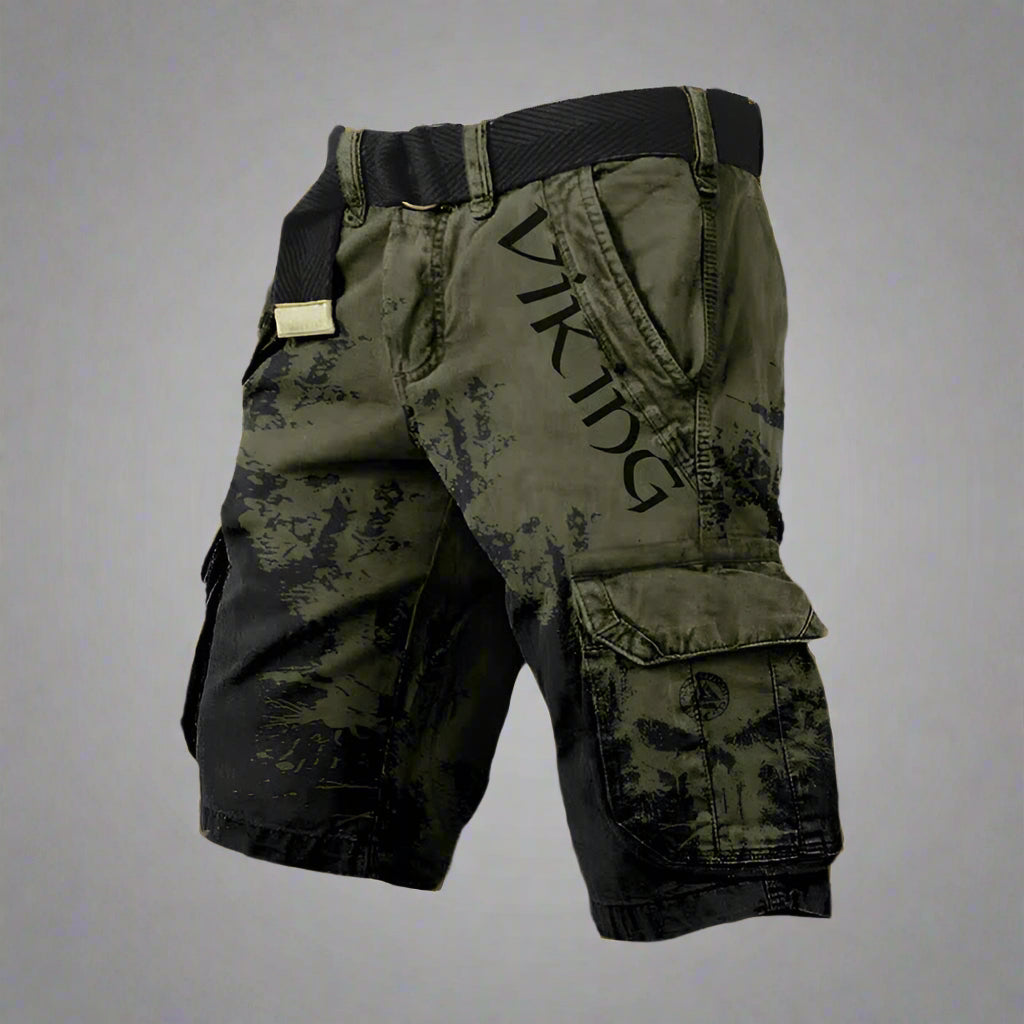 Heren cargo short met statement print en streetstyle edge – STRIX CARGO - Glamorix