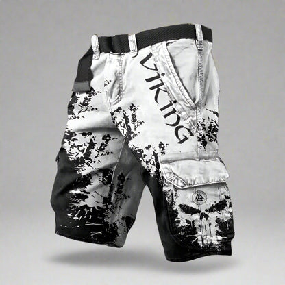 Heren cargo short met statement print en streetstyle edge – STRIX CARGO - Glamorix