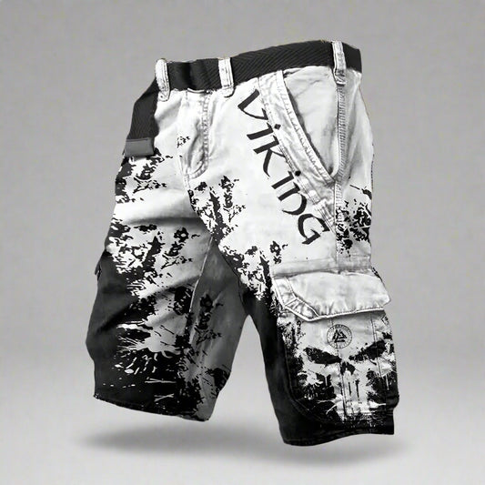 Heren cargo short met statement print en streetstyle edge – STRIX CARGO - Glamorix