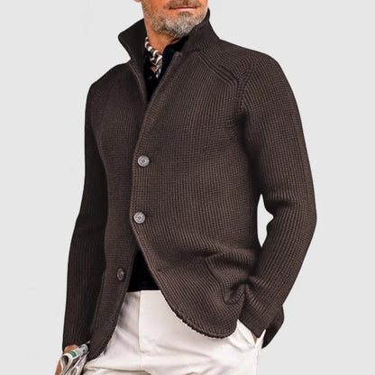 EVAN - Gebreid vest met knoopsluiting voor heren