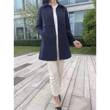 ISABELLA - Klassieke getailleerde trenchcoat met enkele knoopsluiting voor dames