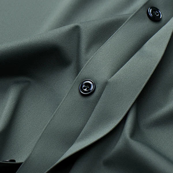 LUCAS - Slim fit herenoverhemd met opgerolde mouwen