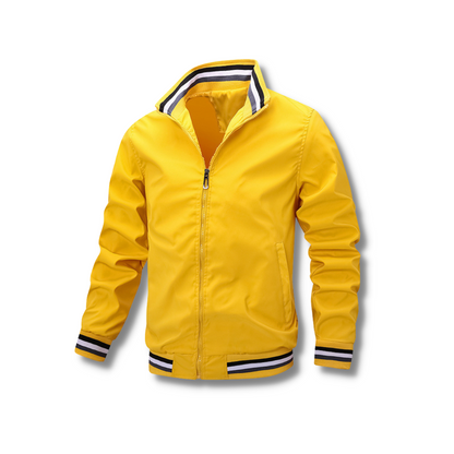 VINCE – Zip-up jas met contrasterende kraag en manchetten voor een moderne en sportieve look