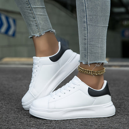 Modieuze lage sneaker met clean profiel en verhoogde zool – CALISTA - Glamorix