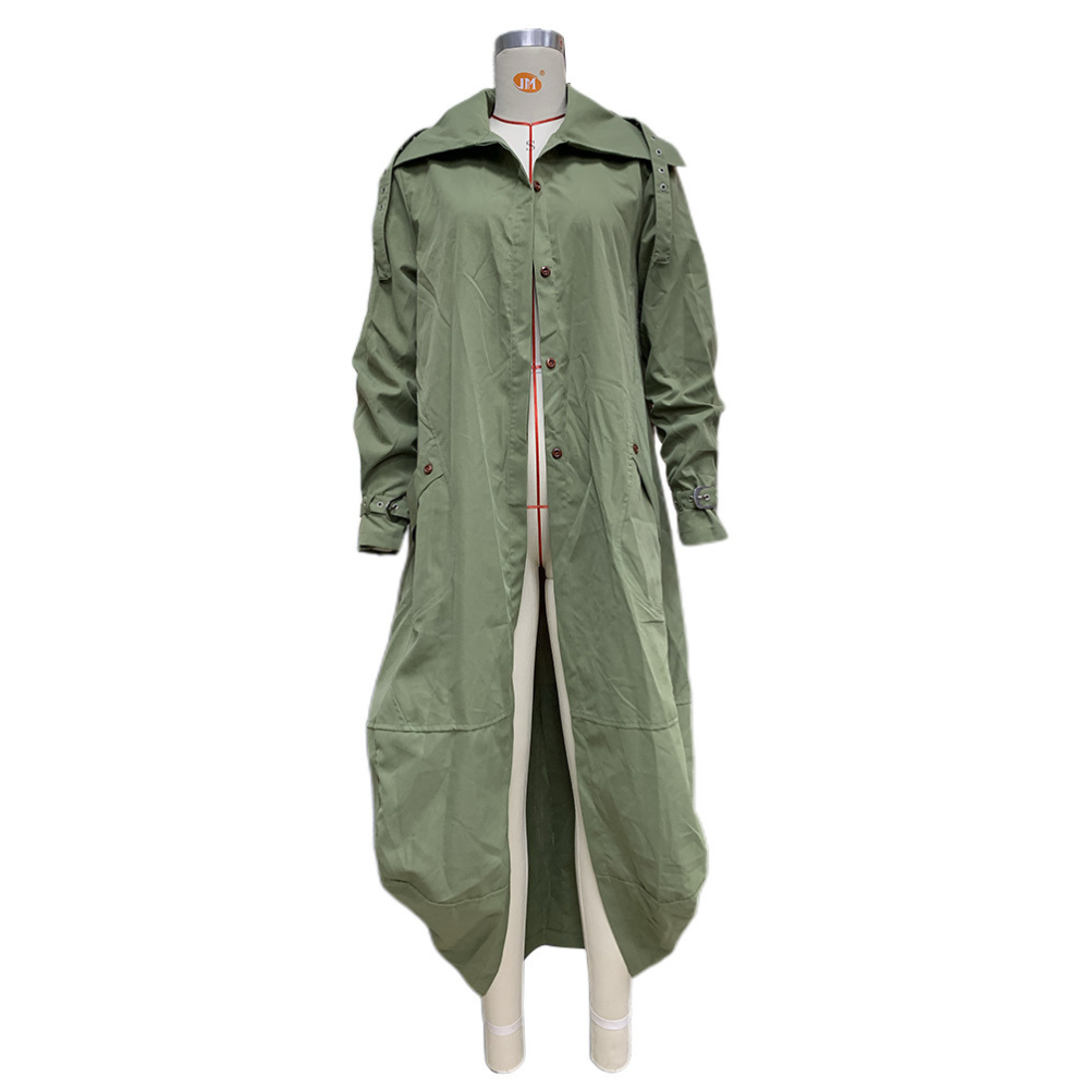 MILA - Lange oversized trenchcoat met capuchon voor dames