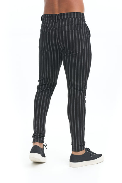 DEXTER - Krijtstreep jogger broek voor een stijlvolle casual look