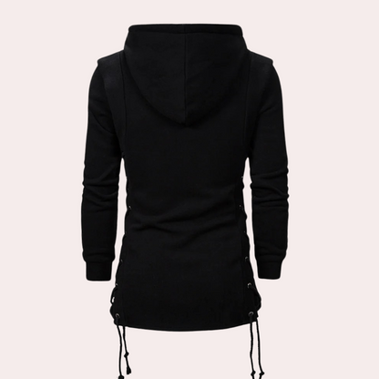 Lange herenjas met capuchon en waterafstotende afwerking – ARVEX - Glamorix
