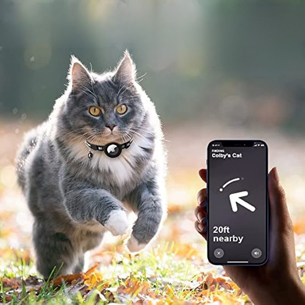 GPS-halsband voor katten met snelontgrendeling en reflecterend design – NOCAT LOST - Glamorix