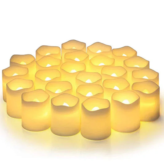 GlowFlicker – Set van 24 LED Vlamloze Kaarsjes