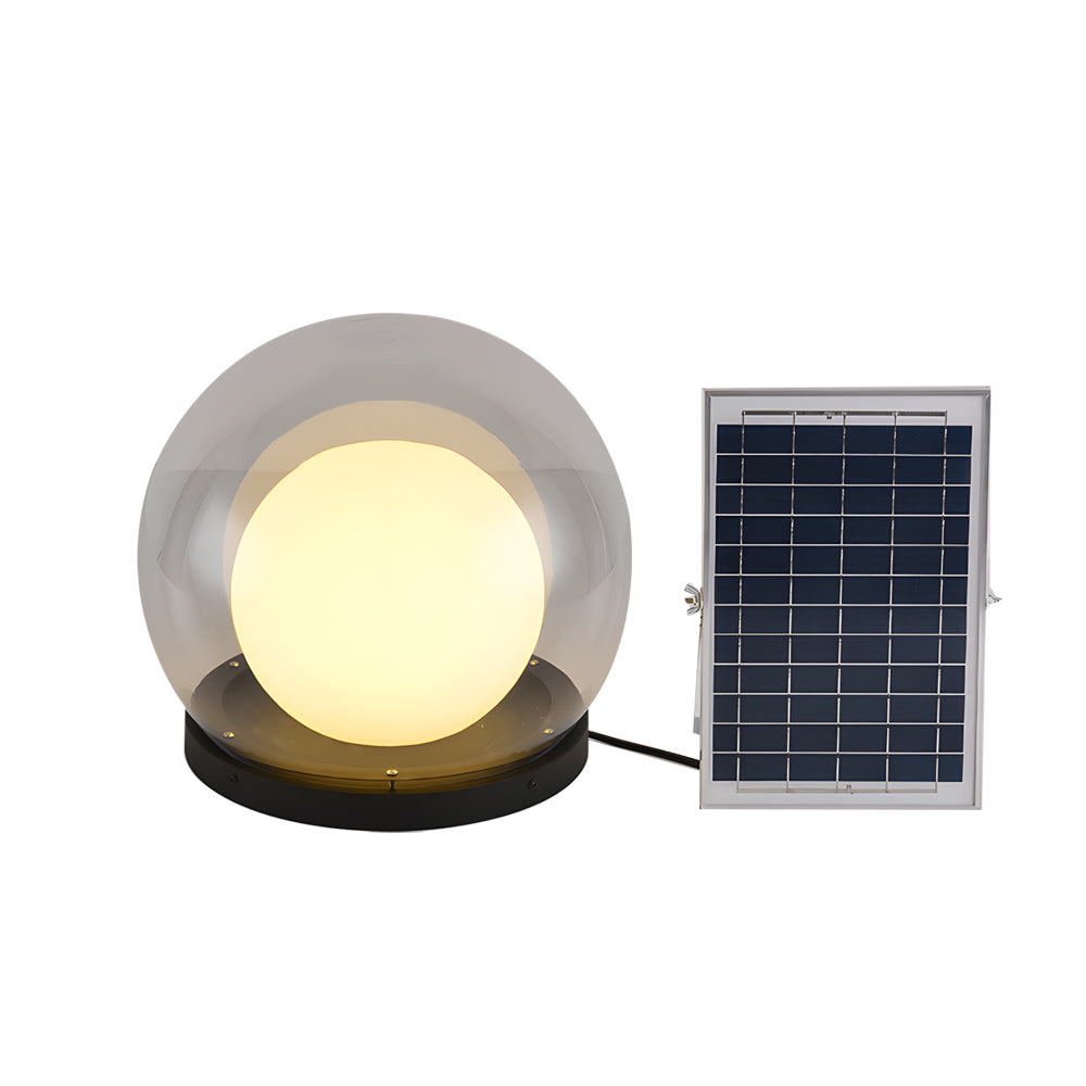 Moderne solar tuinlamp met dubbele maanlichtlaag – LUNARIA SOLAR PILLAR - Glamorix