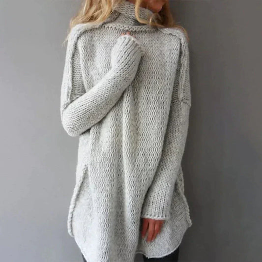 AMARA - Oversized gebreide coltrui voor dames