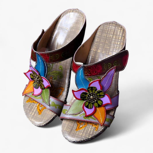 Bohemien sandalen met handgemaakte details – SolaraBloom - Glamorix