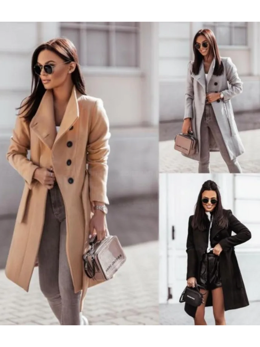 CELINE - Stijlvolle trenchcoat met dubbele knoopsluiting en slim fit voor dames