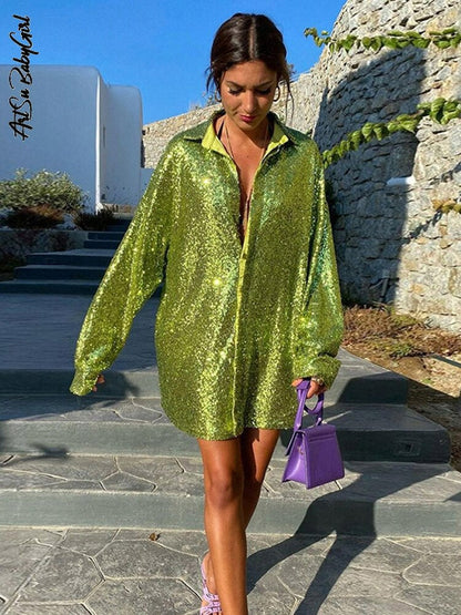 Glamoureuze glitter jurk voor speciale gelegenheden – StellaLuxe - Glamorix