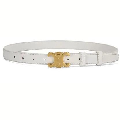 Elegante damesriem met goudkleurige gesp en designerlook – AURELIA BELT - Glamorix