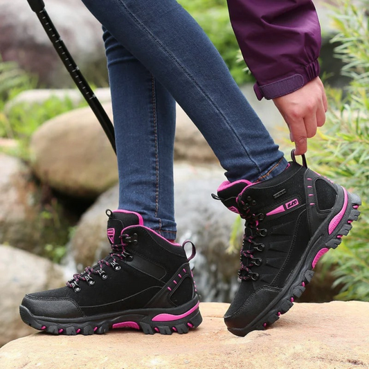Orthopedische wandelschoenen met vetersluiting – STRAVO TrailStep - Glamorix