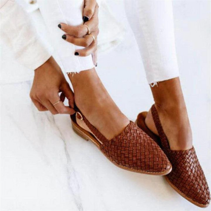 Elegante geweven slingback ballerina's voor dagelijks comfort – BELINDA