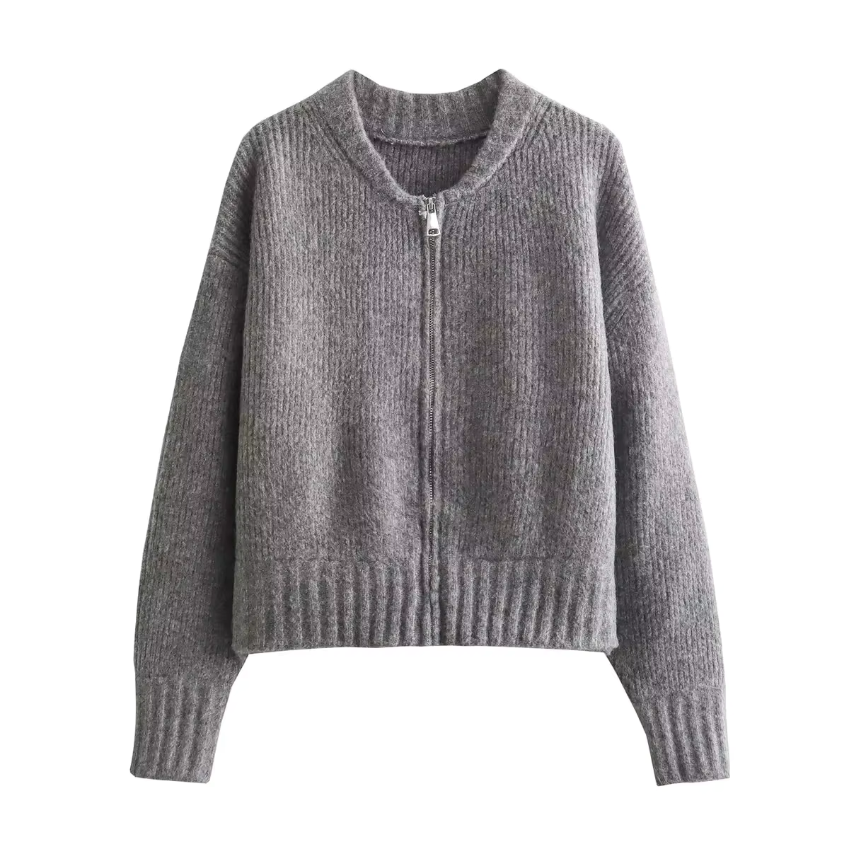 EMMA - Urban gebreid zip vest voor dames met cozy uitstraling