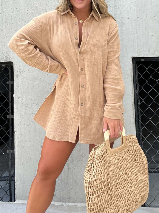 Dames set met strikblouse en high-waist shorts – MILAYA CHICSET - Glamorix