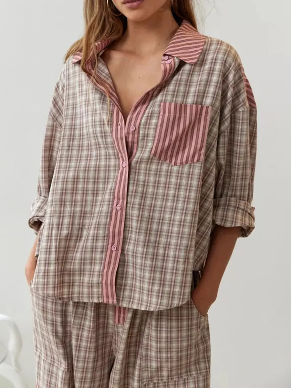 COSYCOTTON – Tweedelige Pyjama Set van Zacht en Stretchy Katoen