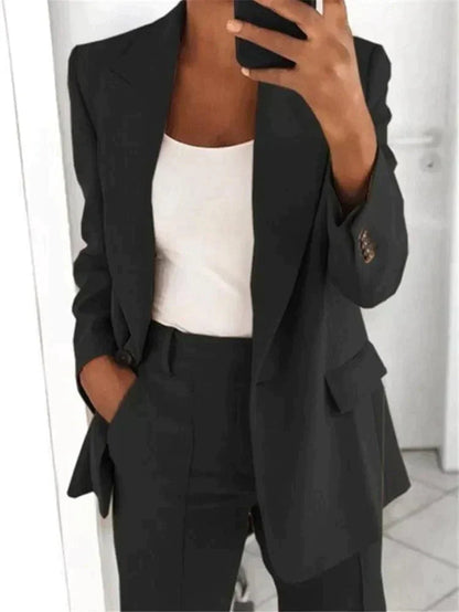MILLY – Dames pak met blazer en pantalon voor een krachtige look - Glamorix