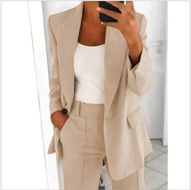 MILLY – Dames pak met blazer en pantalon voor een krachtige look - Glamorix