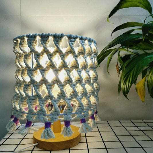 LIGHTWEAVE - Gevlochten touw nachtlamp met rustieke charme