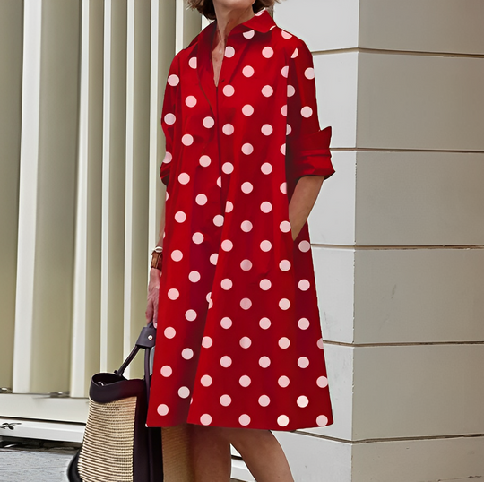 Lucille  - Casual midi-jurk voor dames - Glamorix