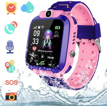 GPS smartwatch voor kinderen met realtime locatie, SOS-knop en bellen – SAFEKIDZ TrackTalk - Glamorix