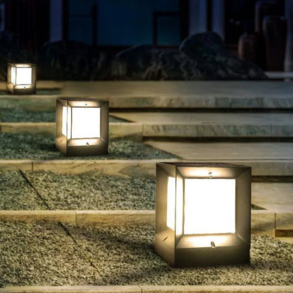 Moderne buitenlamp van aluminium in kubusdesign – LUMICUBE OUTDOOR - Glamorix