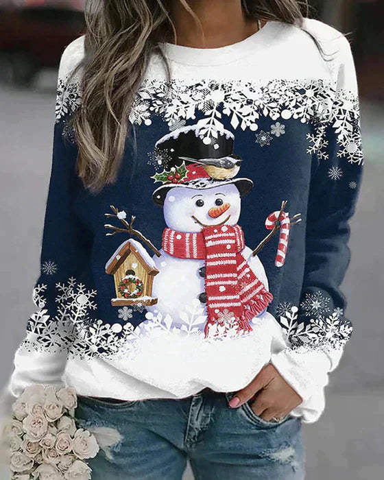 FROSTY – Feestelijke sneeuwpop trui voor een vrolijke winterlook