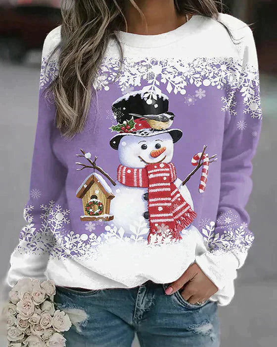 FROSTY – Feestelijke sneeuwpop trui voor een vrolijke winterlook