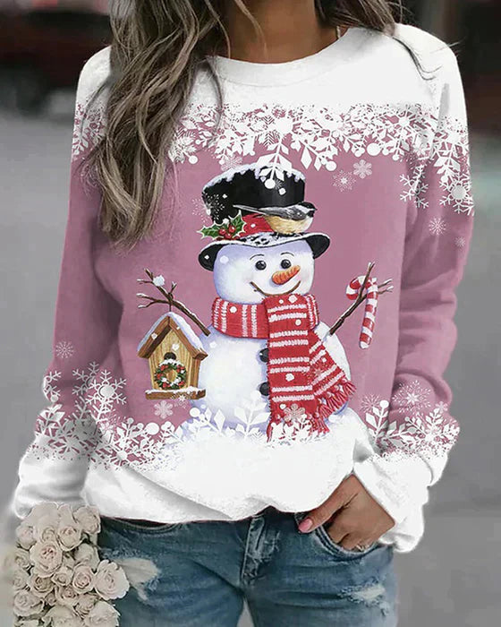 FROSTY – Feestelijke sneeuwpop trui voor een vrolijke winterlook