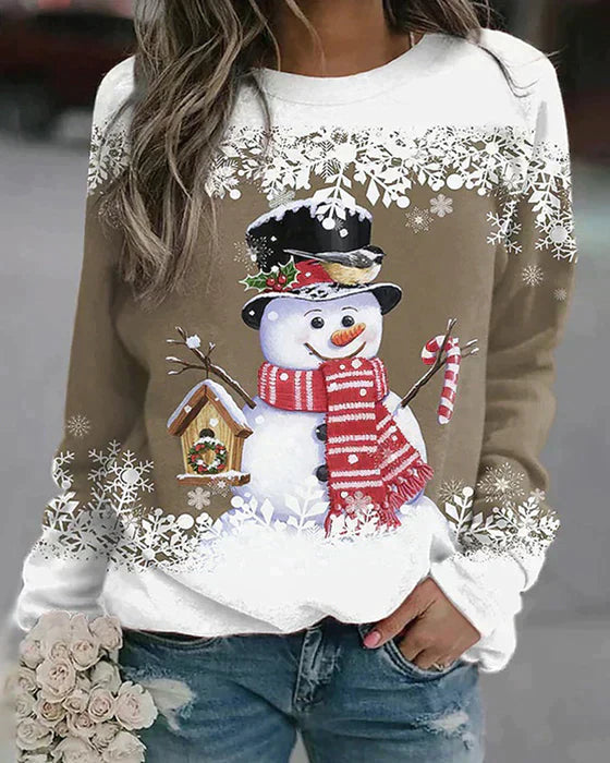 FROSTY – Feestelijke sneeuwpop trui voor een vrolijke winterlook