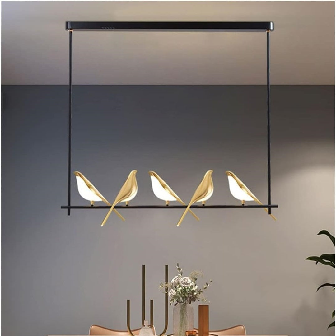 AVIANNA – Creatieve LED hanglamp in de vorm van vogels met ringen