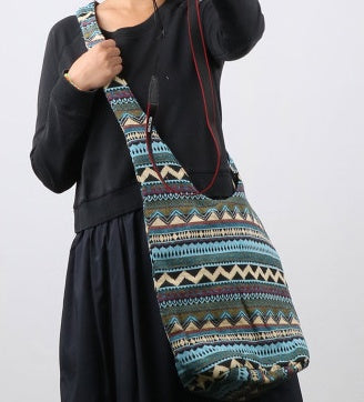 Bohemian crossbody tas met olifant mandala print – Zahira BohoCharm - Glamorix