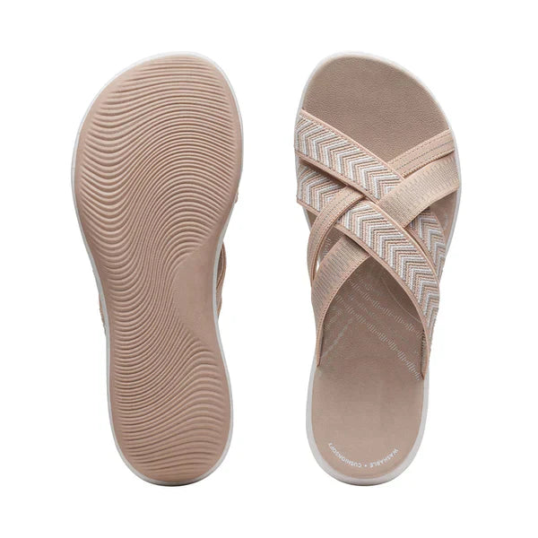 Zomerse dames sandalen met schokdempend foam voetbed – AerisSoft - Glamorix