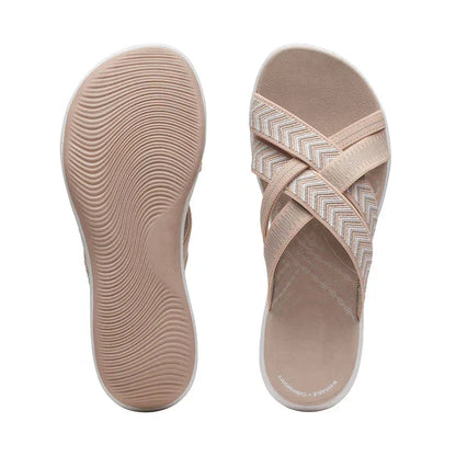 Zomerse dames sandalen met schokdempend foam voetbed – AerisSoft - Glamorix