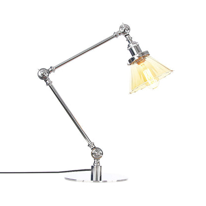 LUMICLEAR - Kegelvormige glazen tafellamp met elegante uitstraling