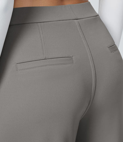 Wijde damesbroek met hoge taille en elegante snit – VelluraWide - Glamorix