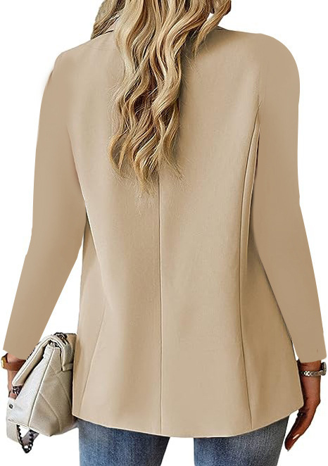 Lenah - Chaqueta de Traje Tipo Blazer Manga Larga Para Mujer - Glamorix